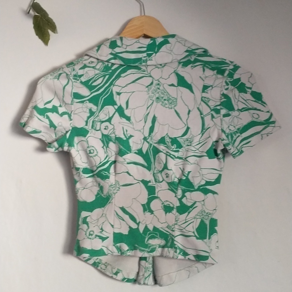 Anthropologie Maeve Ruched Blouse Floral 90s Y2K Retro Fairycore Cottagecore - Picture 9 of 10